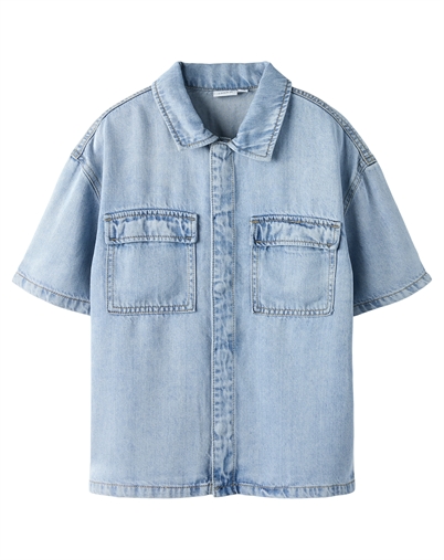 Name It - NKMJoy Kurzarm-Denimhemd - Light Blue Denim